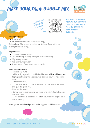 Make your own bubble mix